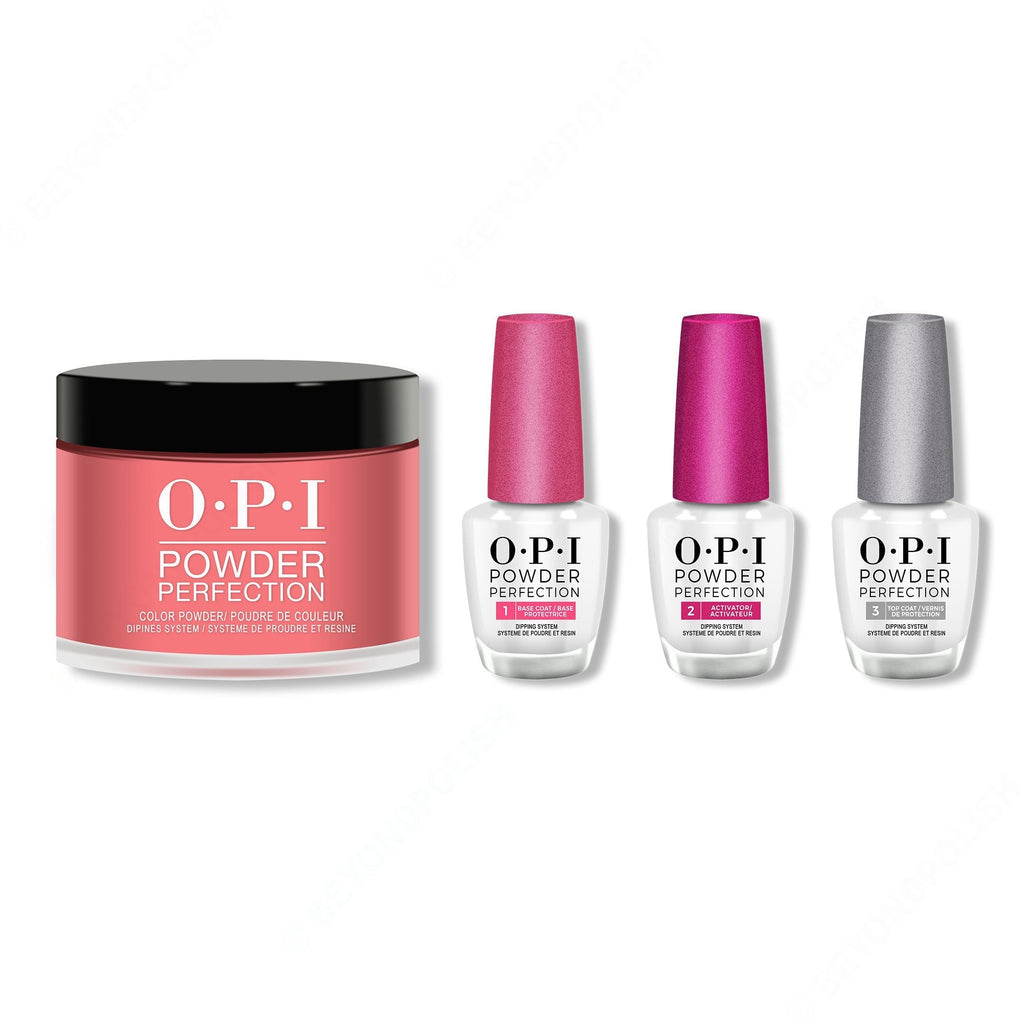OPI - Dip Powder Combo - Liquid Set & Color So Hot It Berns - Long Lasting Formula