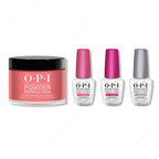 OPI - Dip Powder Combo - Liquid Set & Color So Hot It Berns - Long Lasting Formula