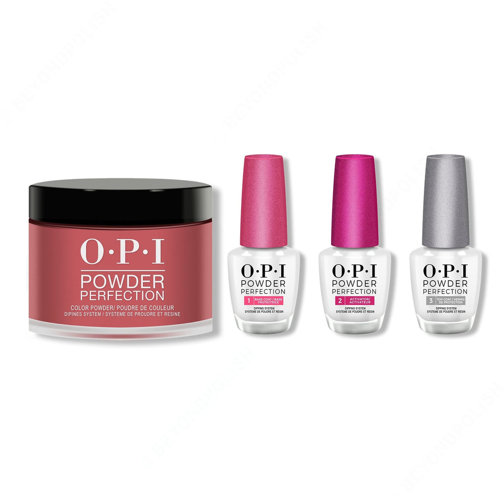 OPI - Dip Powder Combo - Liquid Set & Got The Blues For Red - Long Lasting Formula