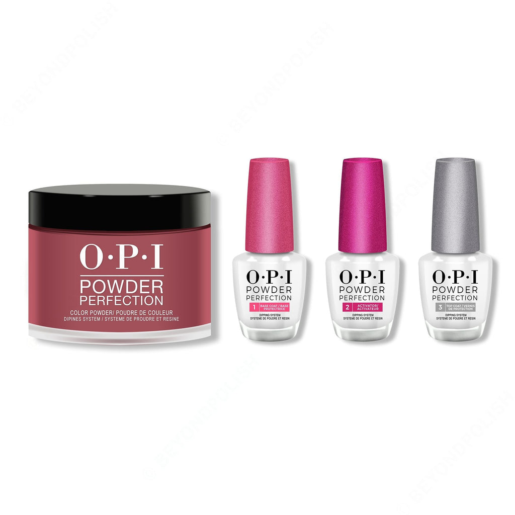 OPI - Dip Powder Combo - Liquid Set & Malaga Wine - Long Lasting Formula