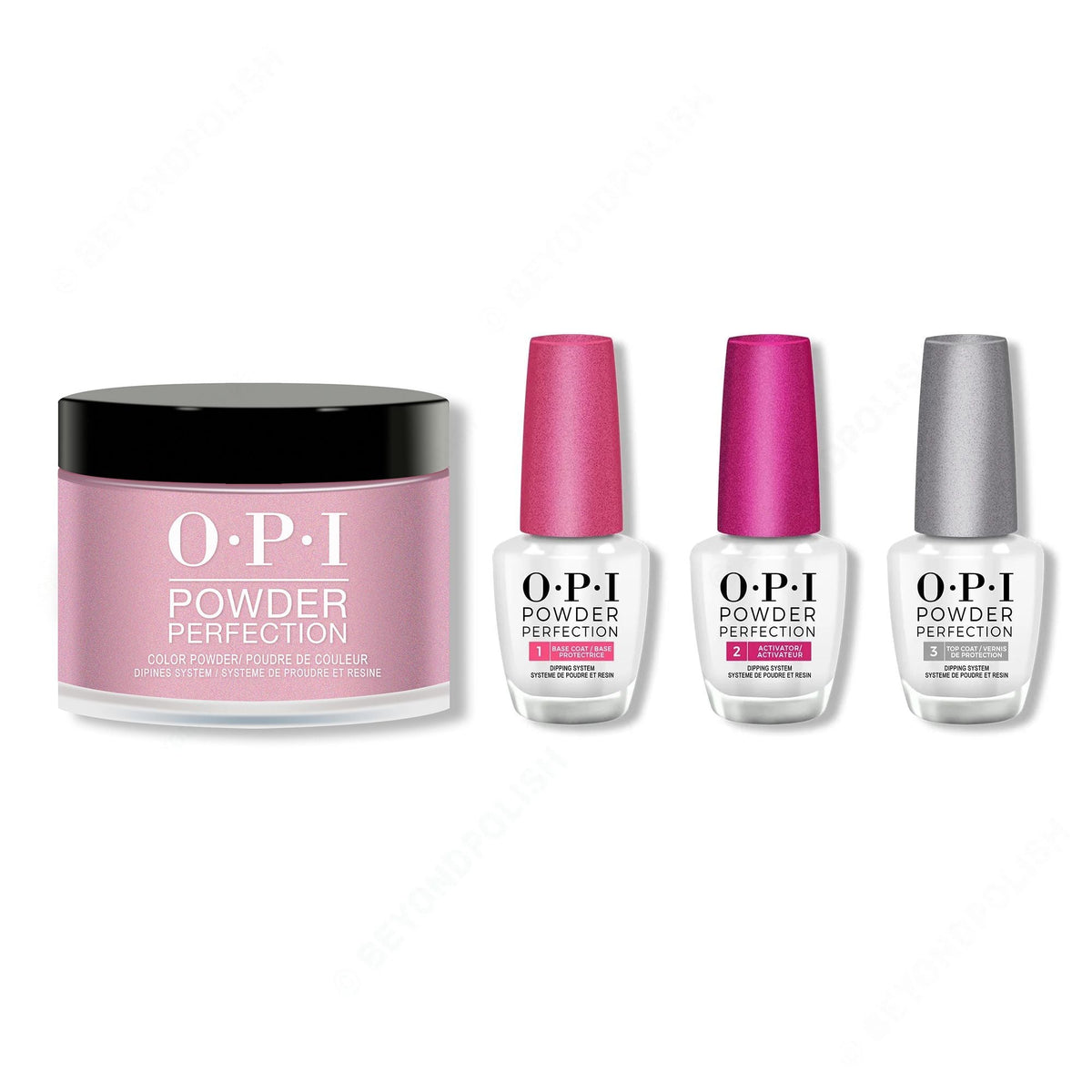 OPI - Dip Powder Combo - Liquid Set & Metallic Mic Drop - Long Lasting Formula