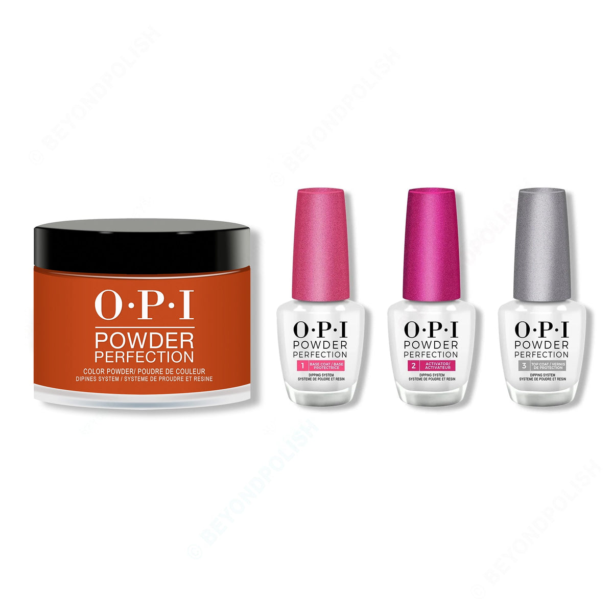 OPI - Dip Powder Combo - Liquid Set & My Italian is a Little Rusty - Long Lasting Formula