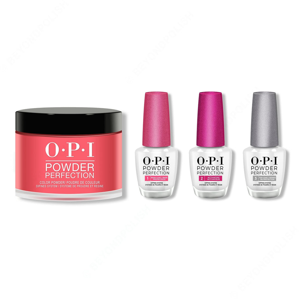 OPI - Dip Powder Combo - Liquid Set & Red Hot Rio - Long Lasting Formula