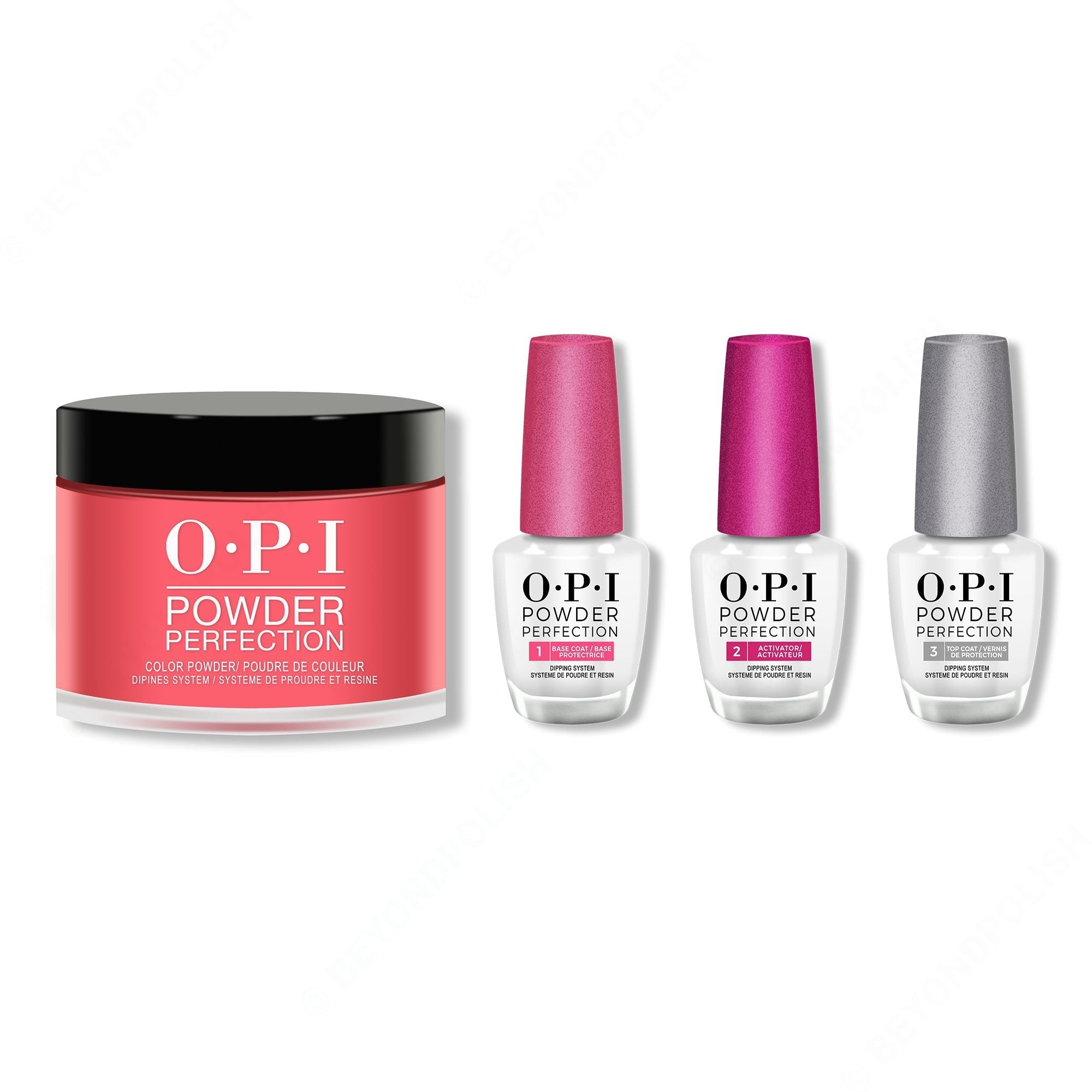 OPI - Dip Powder Combo - Liquid Set & Red Hot Rio - Long Lasting Formula