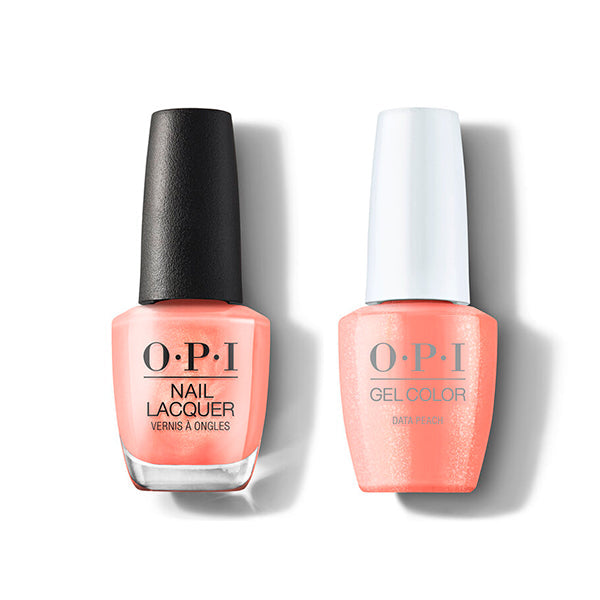 OPI - Gel & Lacquer Combo - Data Peach - Long Lasting Formula