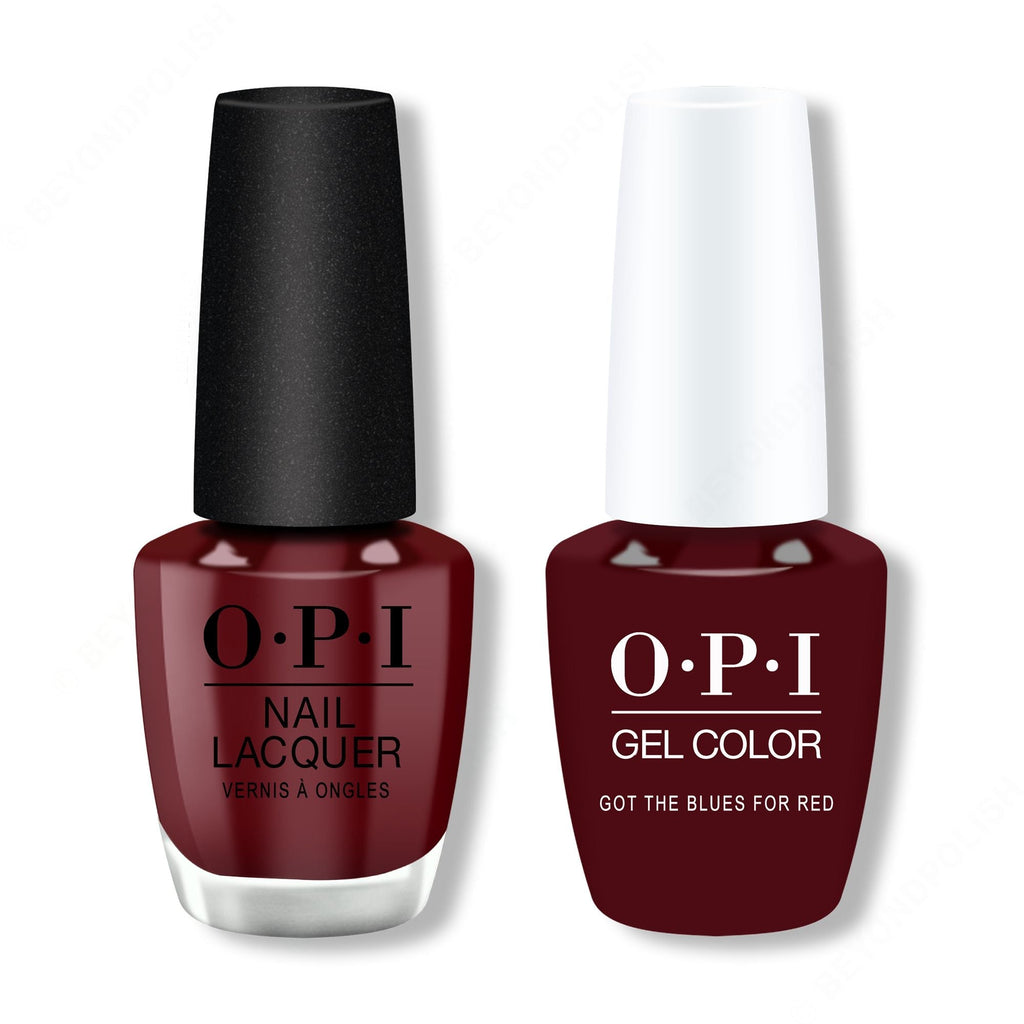 OPI - Gel & Lacquer Combo - Got The Blues For Red - Long Lasting Formula