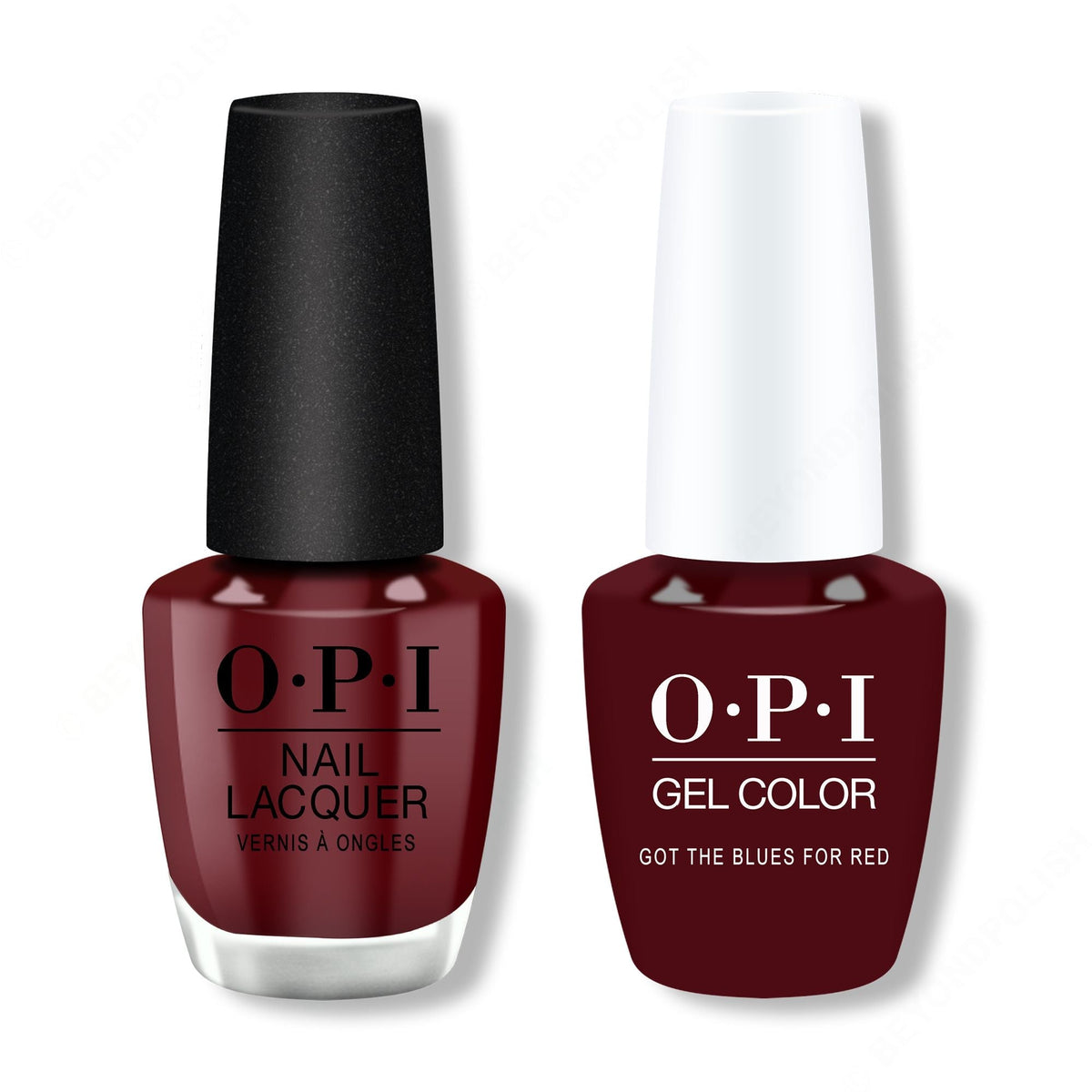 OPI - Gel & Lacquer Combo - Got The Blues For Red - Long Lasting Formula