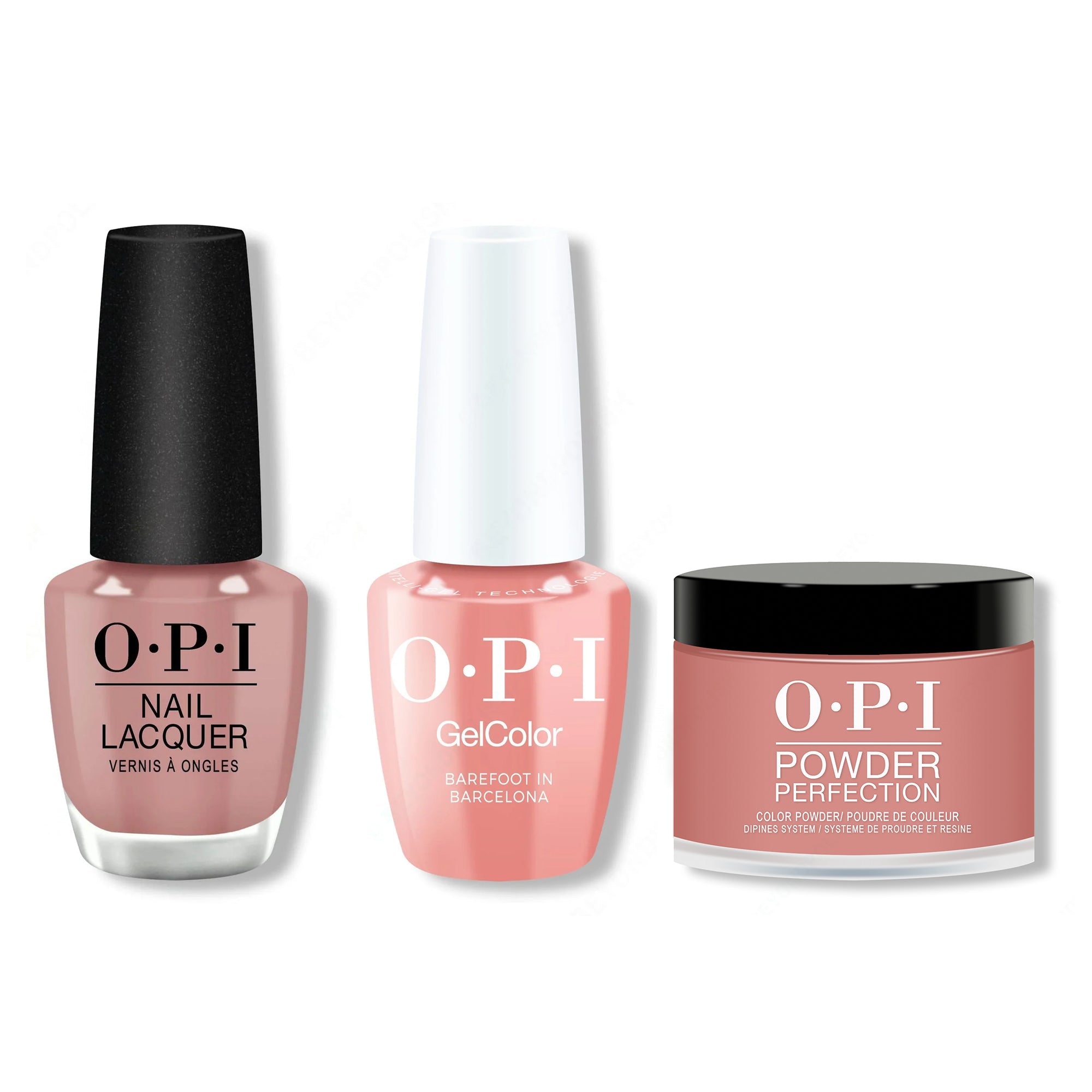 OPI - Gel, Lacquer & Dip Combo - Barefoot in Barcelona - Long Lasting Formula