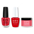 OPI - Gel, Lacquer & Dip Combo - Big Apple Red - Long Lasting Formula