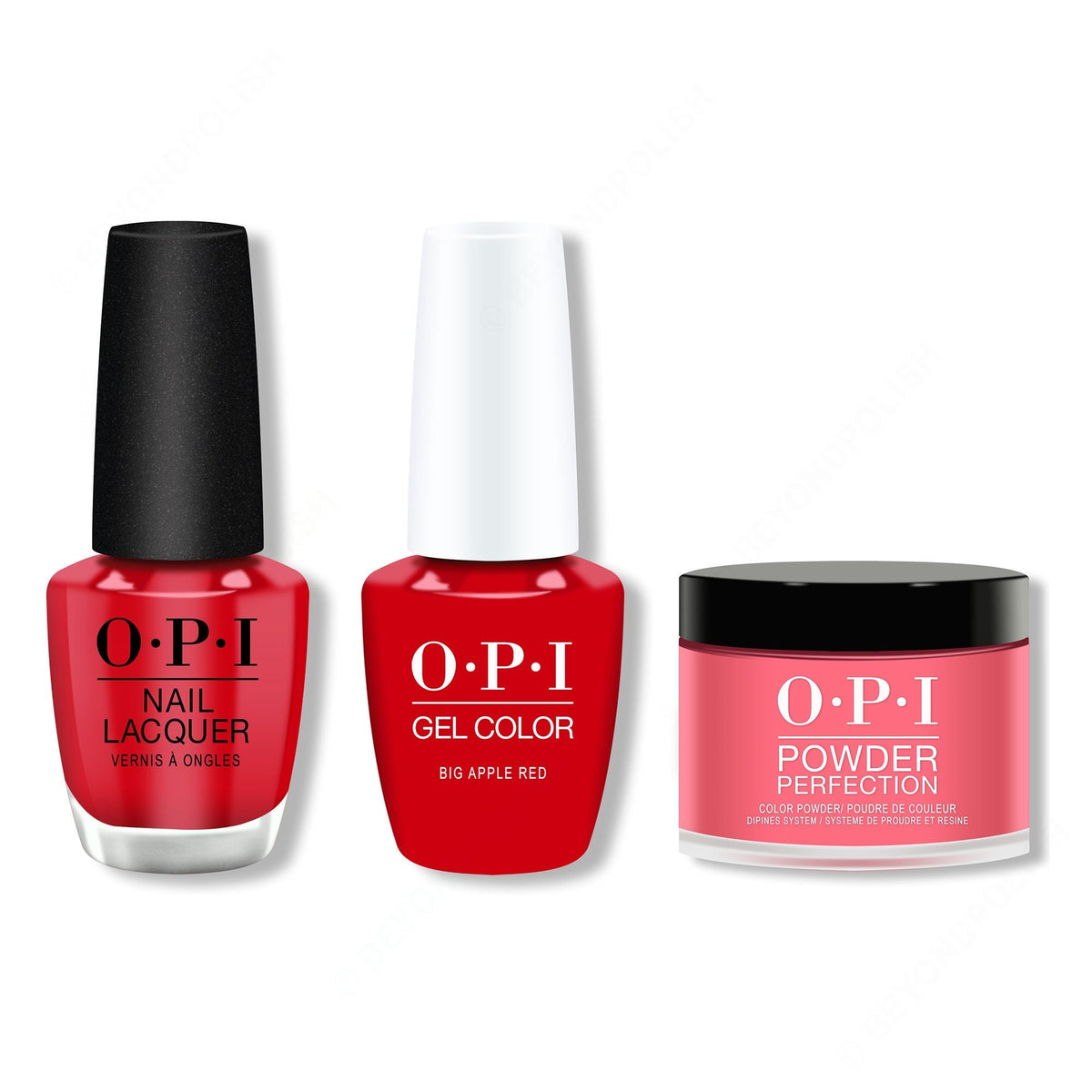 OPI - Gel, Lacquer & Dip Combo - Big Apple Red - Long Lasting Formula