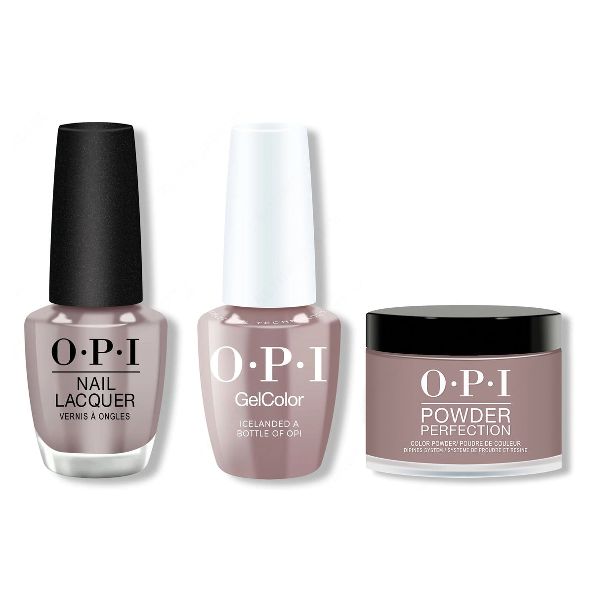 OPI - Gel, Lacquer & Dip Combo - Icelanded a Bottle of OPI - Long Lasting Formula