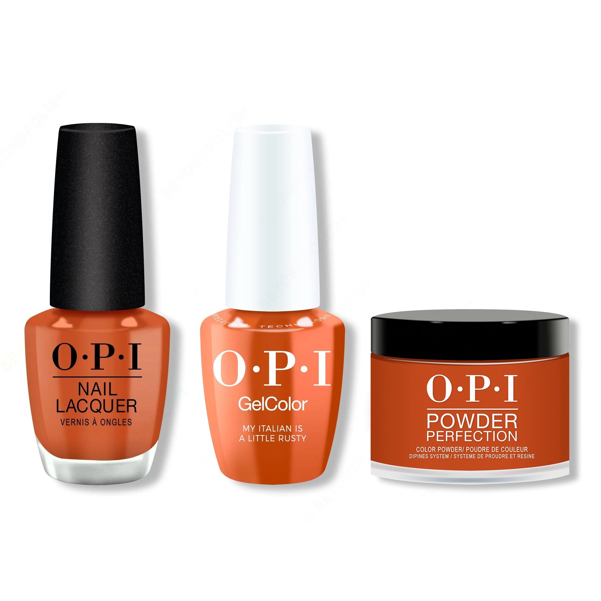 OPI - Gel, Lacquer & Dip Combo - My Italian is a Little Rusty - Long Lasting Formula