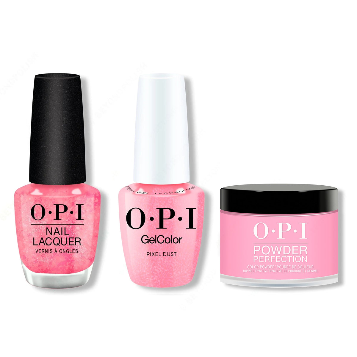 OPI - Gel, Lacquer & Dip Combo - Pixel Dust - Long Lasting Formula
