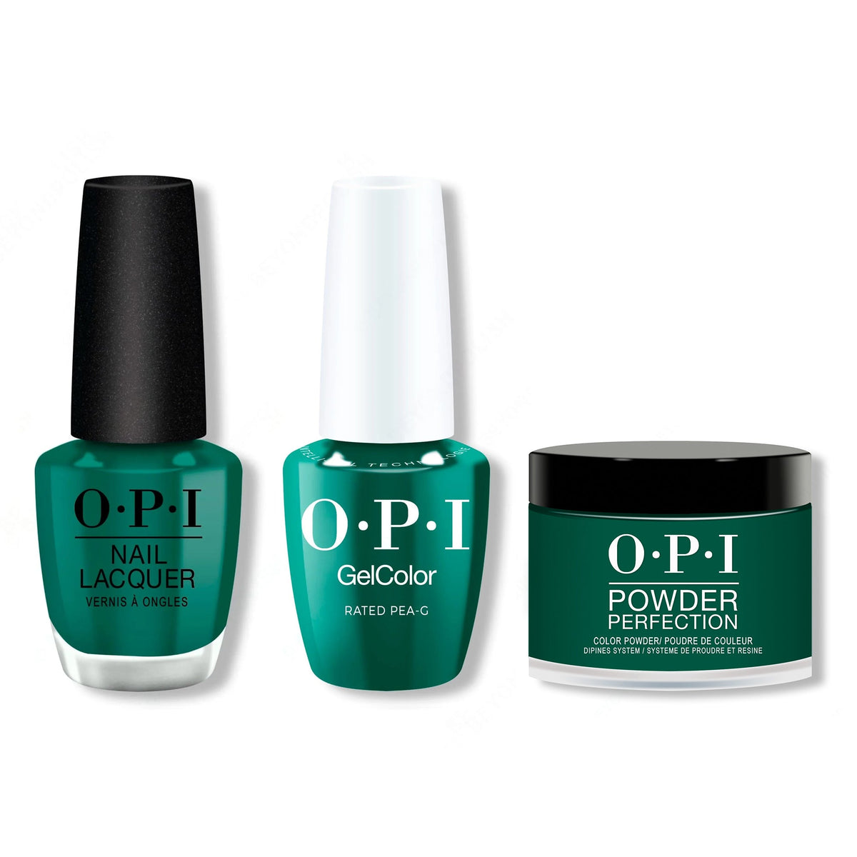 OPI - Gel, Lacquer & Dip Combo - Rated Pea-G - Long Lasting Formula