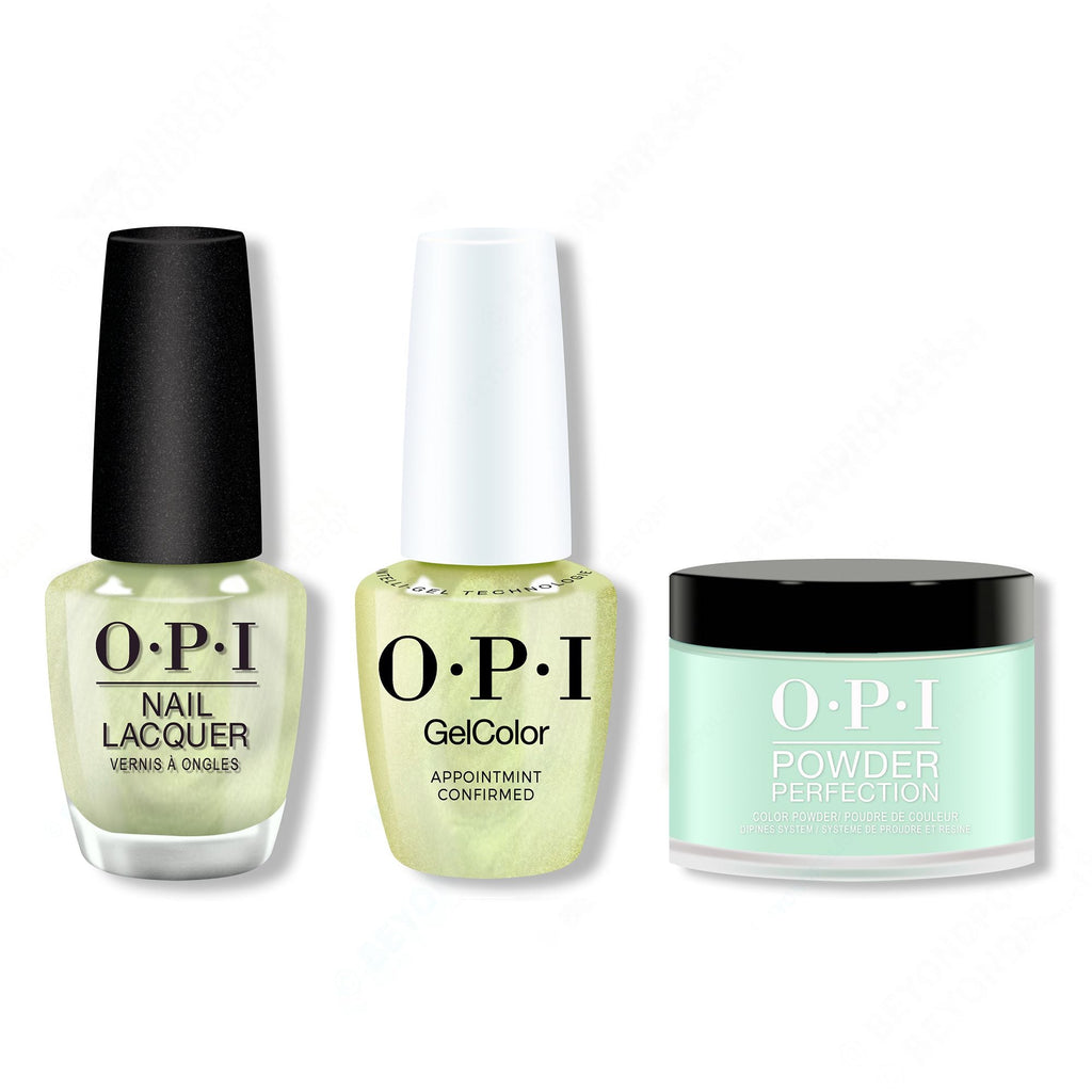 OPI - Gel, Lacquer & Dip Intelli-Gel Combo - AppointMINT Confirmed - Long Lasting Formula