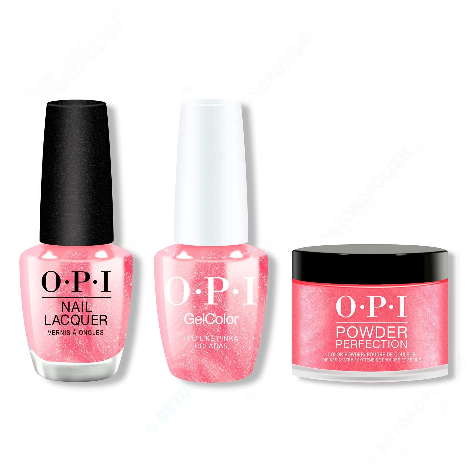 OPI - Gel, Lacquer & Dip Intelli-Gel Combo - If U like Pinka Coladas - Long Lasting Formula