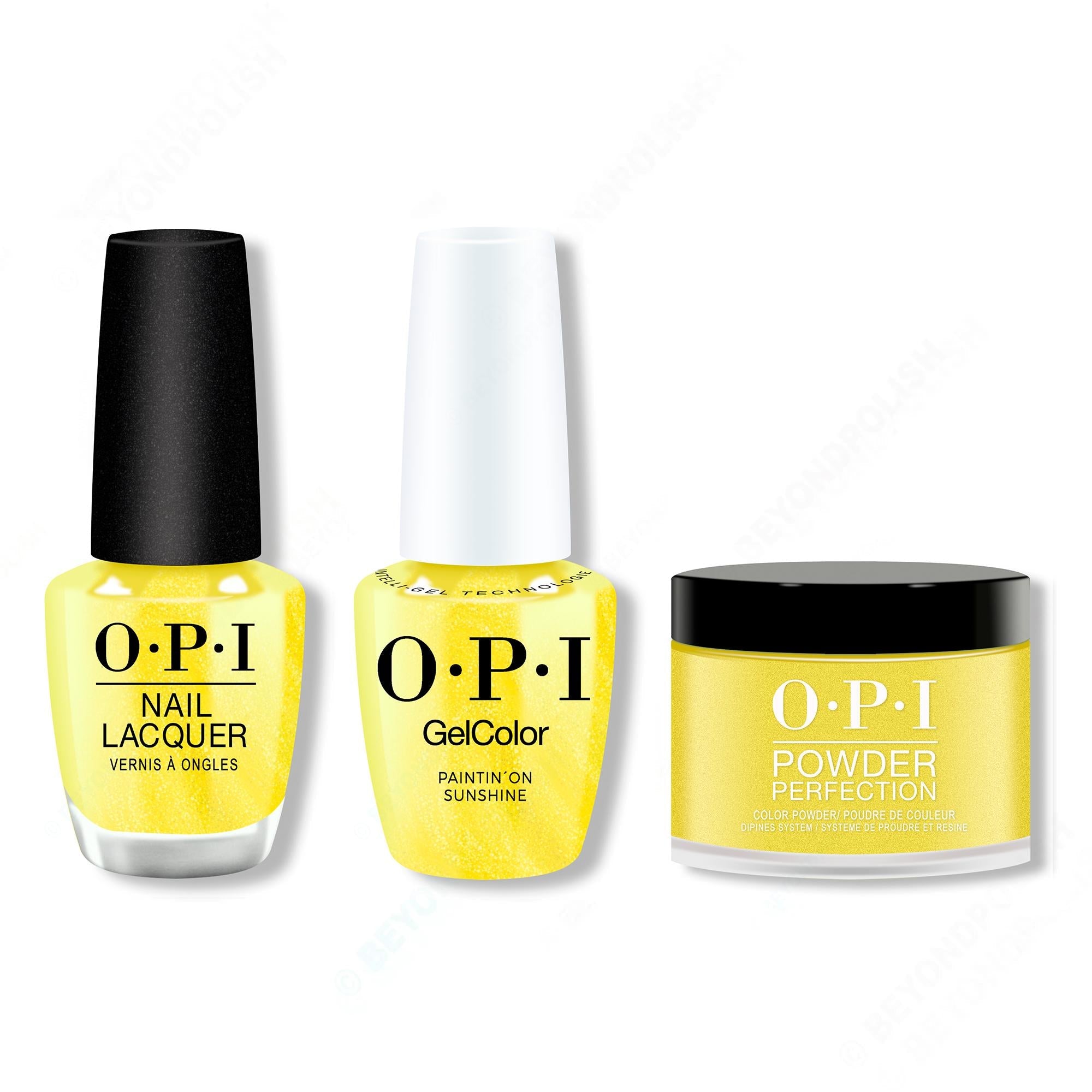 OPI - Gel, Lacquer & Dip Intelli-Gel Combo - Paintin' on Sunshine! - Long Lasting Formula