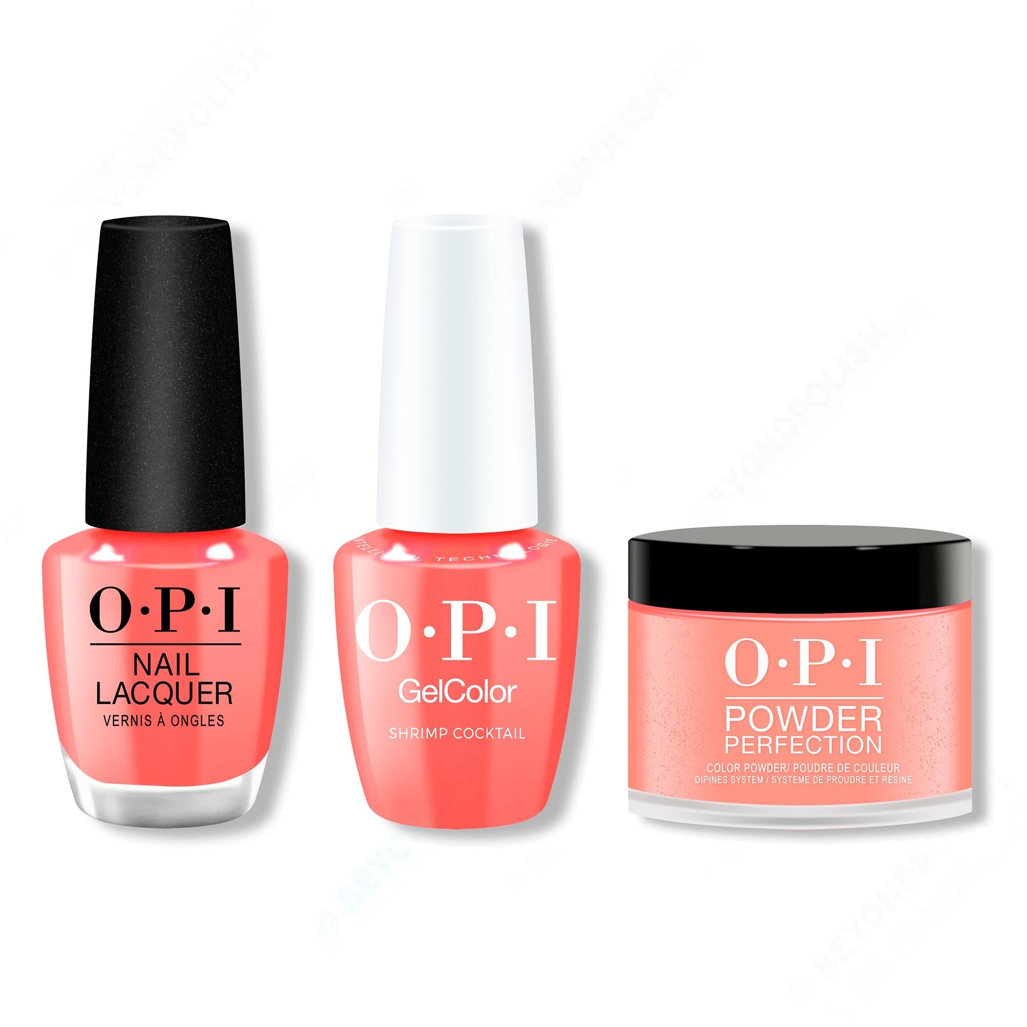 OPI - Gel, Lacquer & Dip Intelli-Gel Combo - Shrimp Cocktail - OPIcons Spring 2026 - Long Lasting Formula