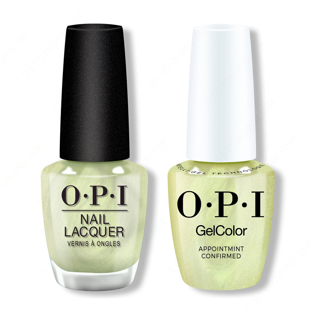OPI - Gel & Lacquer Intelli-Gel Combo - AppointMINT Confirmed - Long Lasting Formula