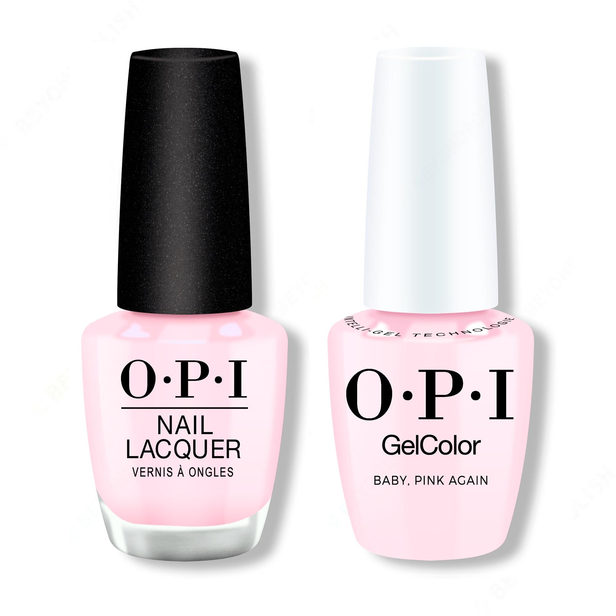 OPI - Gel & Lacquer Intelli-Gel Combo - Baby, Pink Again - Long Lasting Formula