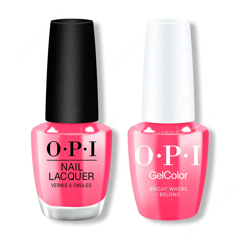 OPI - Gel & Lacquer Intelli-Gel Combo - Bright Where I Belong! - Long Lasting Formula