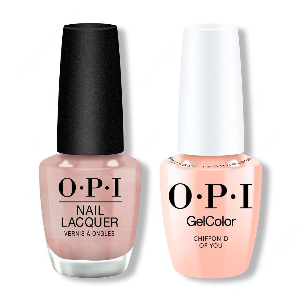 OPI - Gel & Lacquer Intelli-Gel Combo - Chiffon-D Of You 0.5 Oz - Long Lasting Formula