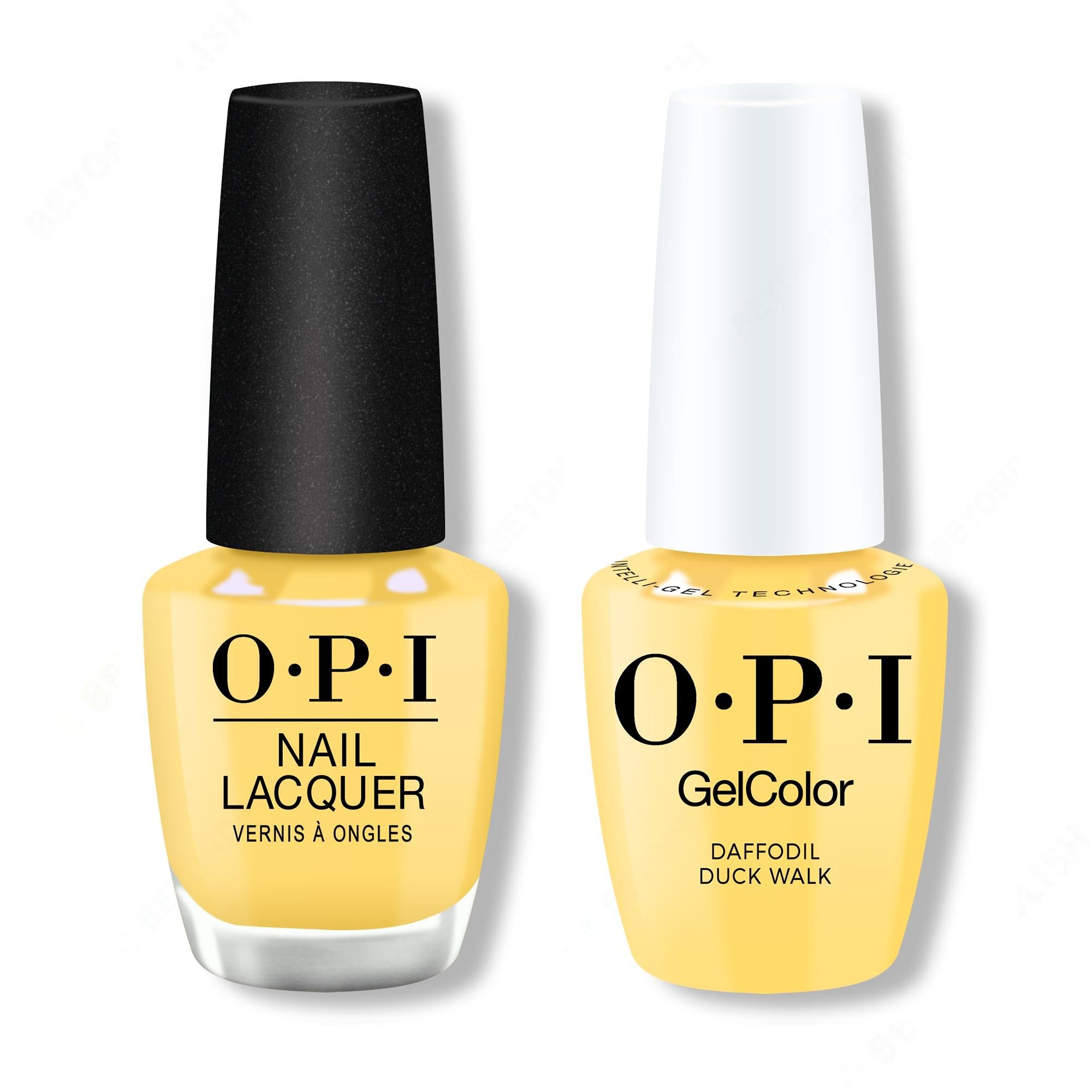 OPI - Gel & Lacquer Intelli-Gel Combo - Daffodil Duck Walk - Long Lasting Formula