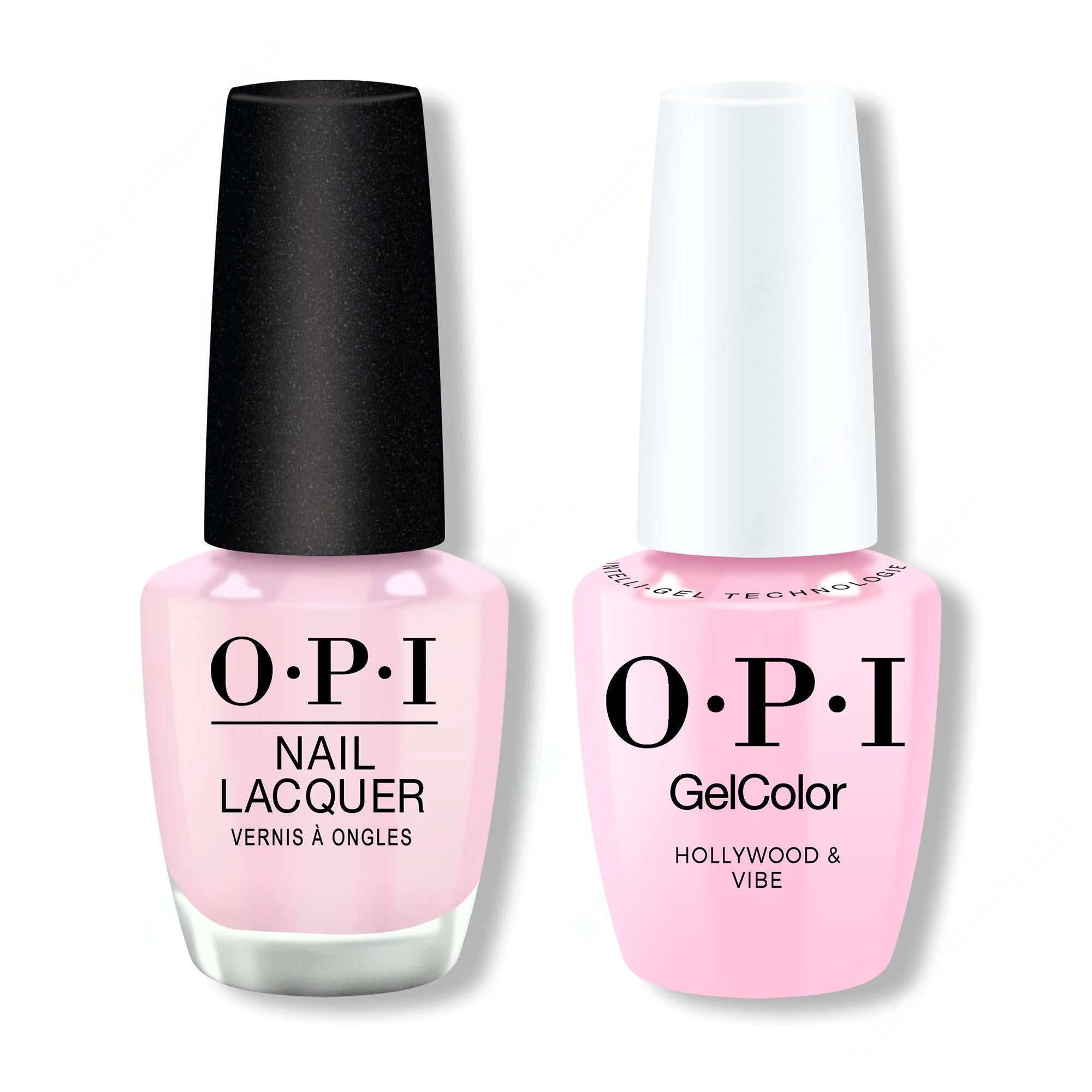OPI - Gel & Lacquer Intelli-Gel Combo - Hollywood & Vibe 0.5 Oz - Long Lasting Formula