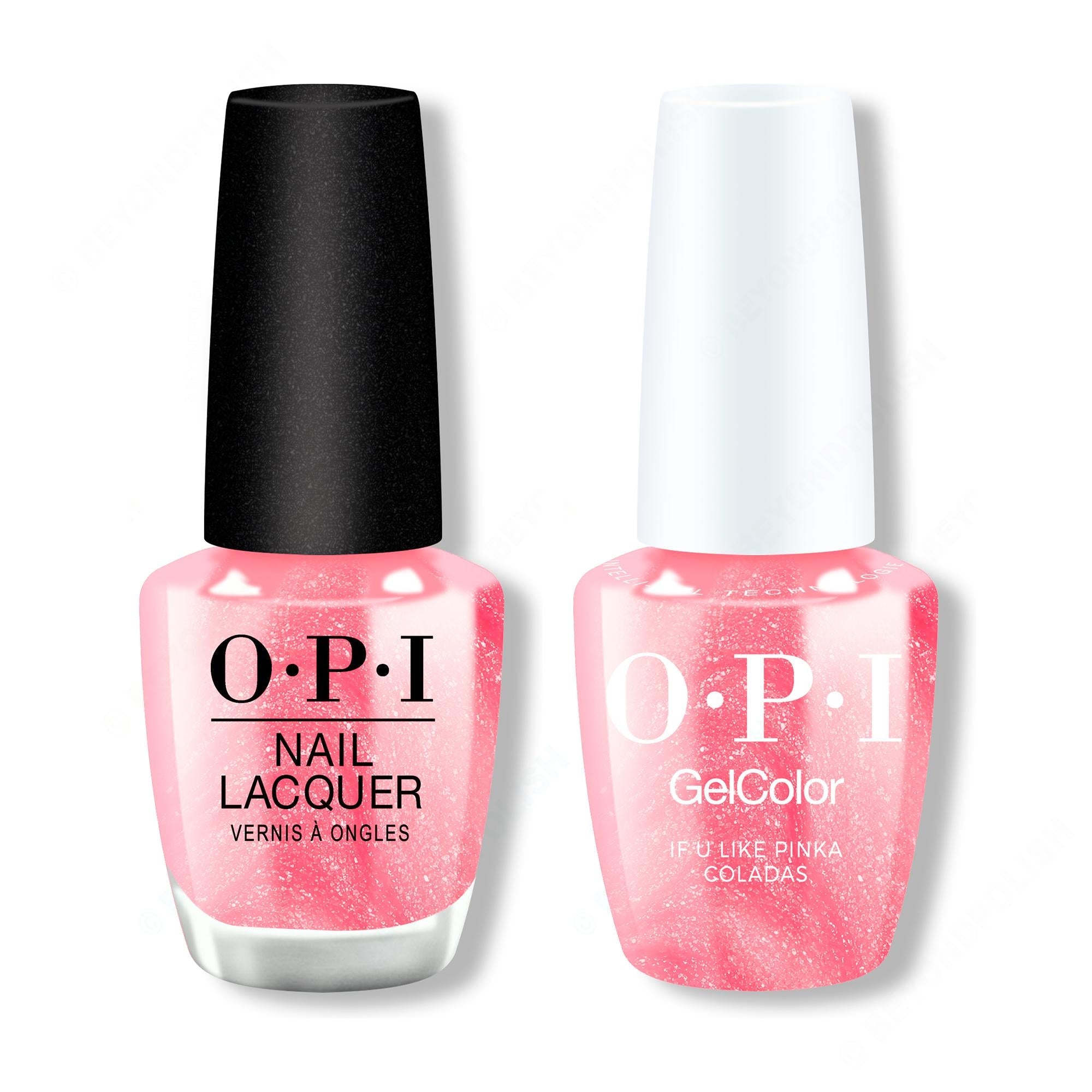 OPI - Gel & Lacquer Intelli-Gel Combo - If U like Pinka Coladas - Long Lasting Formula