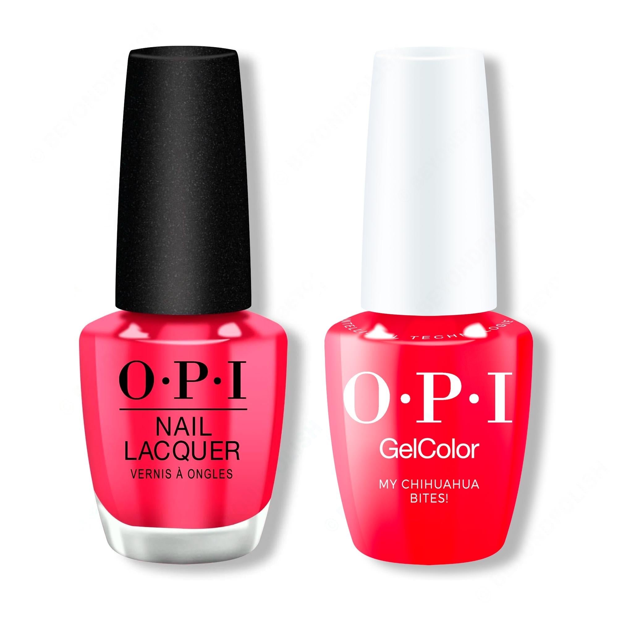 OPI - Gel & Lacquer Intelli-Gel Combo - My Chihuahua Bites 0.5 Oz - Long Lasting Formula