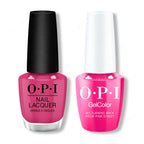 OPI - Gel & Lacquer Intelli-Gel Combo - No Turning Back From Pink Street 0.5 Oz - Long Lasting Formula