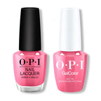 OPI - Gel & Lacquer Intelli-Gel Combo - Not So Bora-Bora-Ing Pink 0.5 Oz - Long Lasting Formula