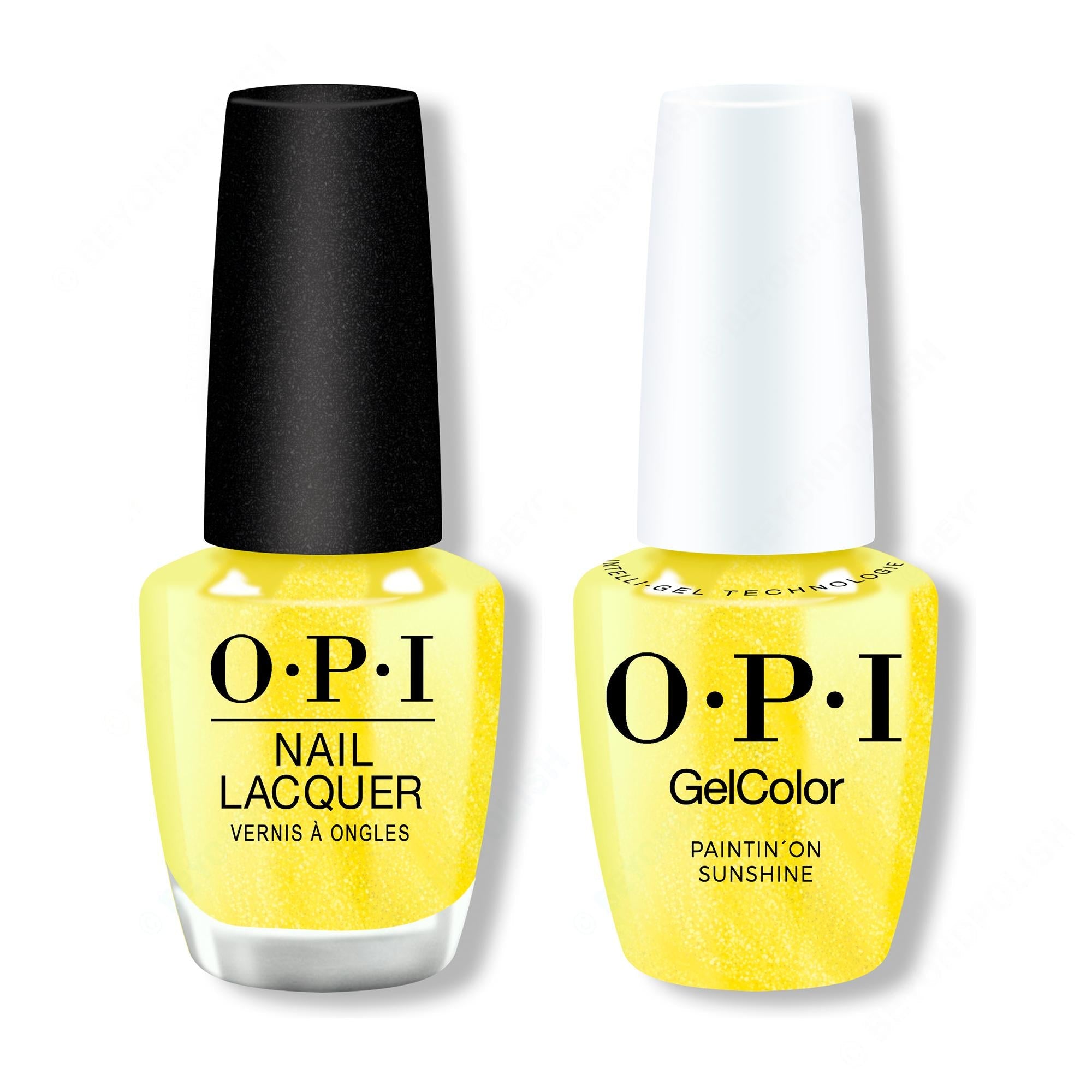 OPI - Gel & Lacquer Intelli-Gel Combo - Paintin' on Sunshine! - Long Lasting Formula