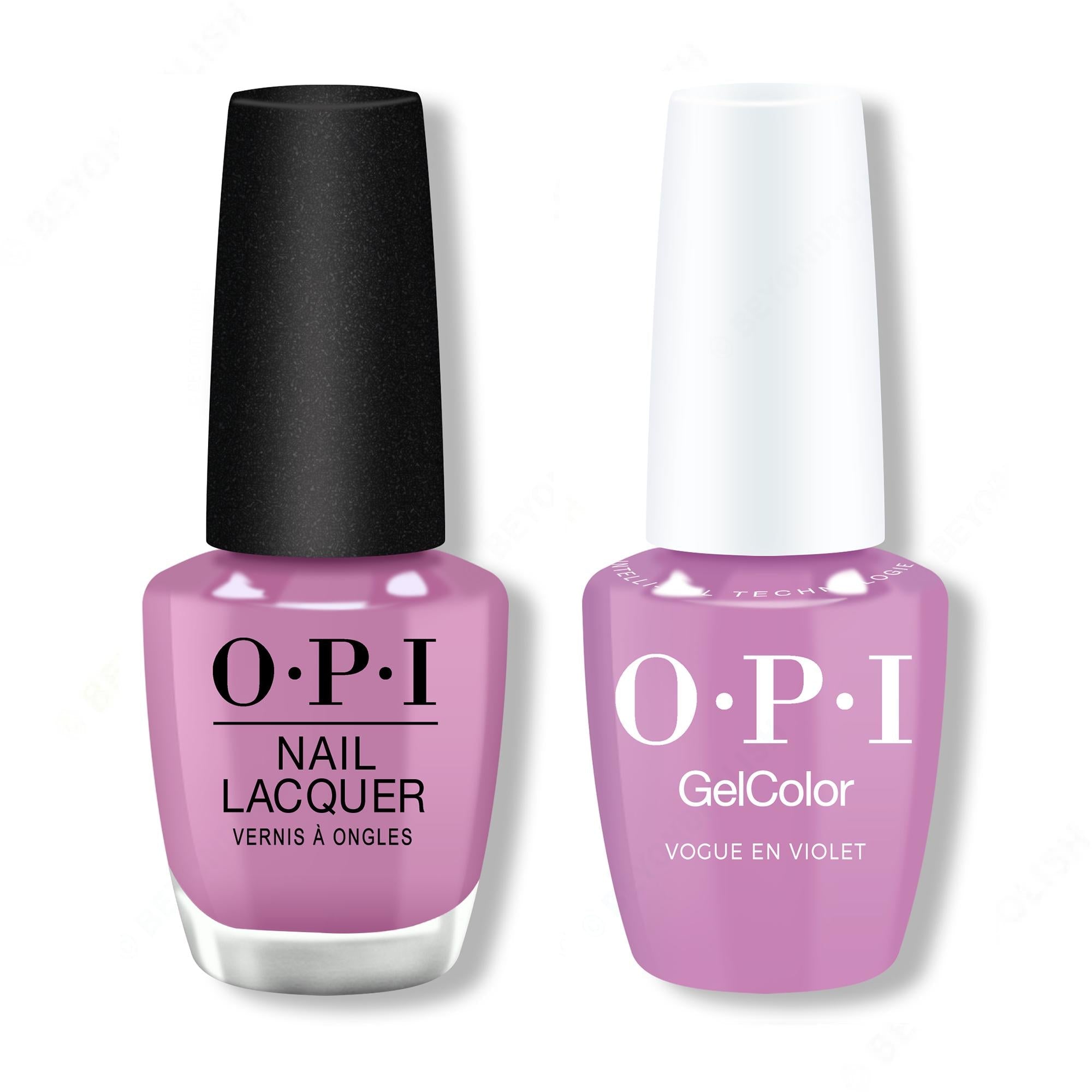 OPI - Gel & Lacquer Intelli-Gel Combo - Vogue en Violet - Long Lasting Formula