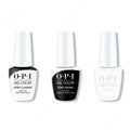 OPI GelColor Combo - Stay Classic Base, Shiny Top & Alpine Snow - Long Lasting Formula