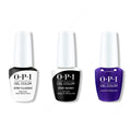 OPI GelColor Combo - Stay Classic Base, Shiny Top & Aquarius Renegade - Long Lasting Formula