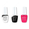 OPI GelColor Combo - Stay Classic Base, Shiny Top & Blame the Mistletoe - Long Lasting Formula