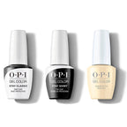OPI GelColor Combo - Stay Classic Base, Shiny Top & Blinded By The Ring Light - Long Lasting Formula