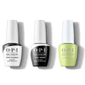 OPI GelColor Combo - Stay Classic Base, Shiny Top & Clear Your Cash - Long Lasting Formula