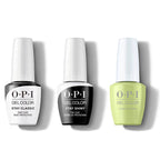 OPI GelColor Combo - Stay Classic Base, Shiny Top & Clear Your Cash - Long Lasting Formula