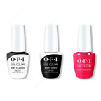 OPI GelColor Combo - Stay Classic Base, Shiny Top & Cyber Cherry on Top - Long Lasting Formula