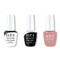 OPI GelColor Combo - Stay Classic Base, Shiny Top & Dulce de Leche - Long Lasting Formula