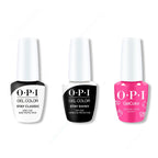 OPI GelColor Combo - Stay Classic Base, Shiny Top & Follow Your Heart - Long Lasting Formula