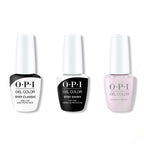 OPI GelColor Combo - Stay Classic Base, Shiny Top & Glazed N' Amused - Long Lasting Formula