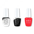 OPI GelColor Combo - Stay Classic Base, Shiny Top & Heart and Con-soul - Long Lasting Formula
