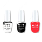 OPI GelColor Combo - Stay Classic Base, Shiny Top & Heart and Con-soul - Long Lasting Formula