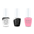 OPI GelColor Combo - Stay Classic Base, Shiny Top & I Quit My Day Job - Long Lasting Formula
