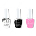 OPI GelColor Combo - Stay Classic Base, Shiny Top & Lucky Lucky Lavender - Long Lasting Formula