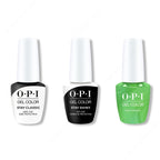 OPI GelColor Combo - Stay Classic Base, Shiny Top & Make Rainbows - Long Lasting Formula