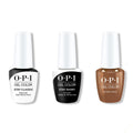 OPI GelColor Combo - Stay Classic Base, Shiny Top & Material Gworl - Long Lasting Formula